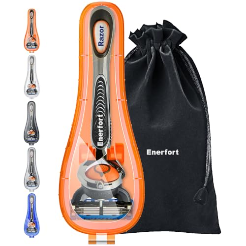 Enerfort Razor Travel Case for Gillette Proglide Fusion - Orange