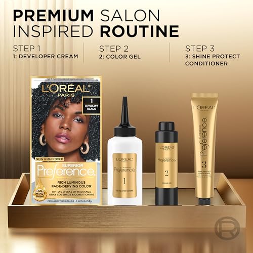 L'Oreal Paris Superior Preference Light Amber Brown Hair Dye Kit