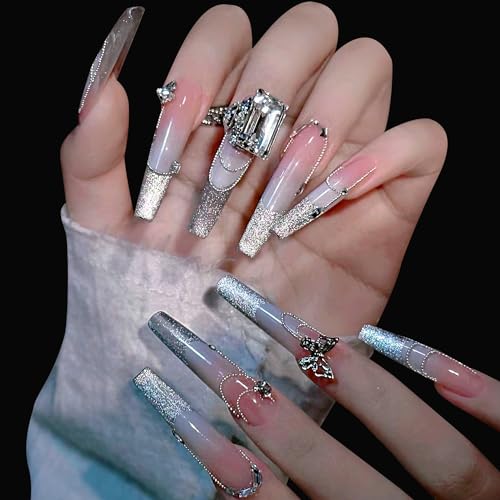 3D Nail Beads Set with Magnet Picker Tool - Gold & Silver Caviar Beads