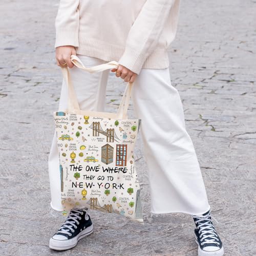FOTAP NYC Trip Makeup Bag - New York Souvenir & Housewarming Gift, NY TOTE