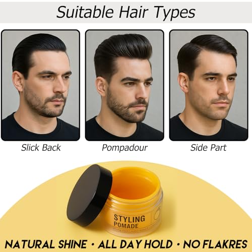 Springsugar Water-Based Hair Pomade with Strong Flexible Hold & Natural Shine - Sugar Melon Scent, 3.53 Oz