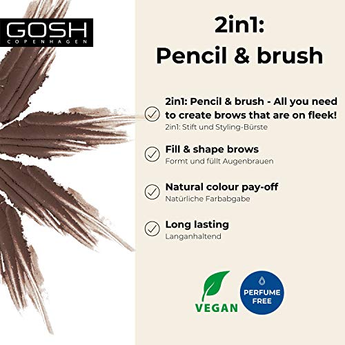 GOSH Eyebrow Pencil 005 Dark Brown