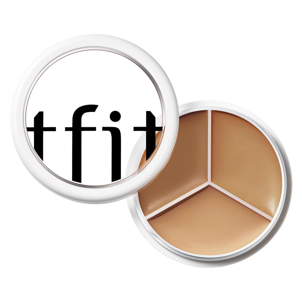 TFIT Multi-Use Pot Concealer - High-Pigmented, Full Coverage Formula | Crease-Proof for Dark Circles & Blemishes (00 Light, 0.52 Oz)