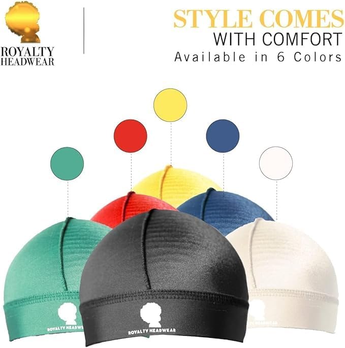 Silky Wave Cap for 360, 540 & 720 Waves - Soft Breathable Durag Beanie for Men