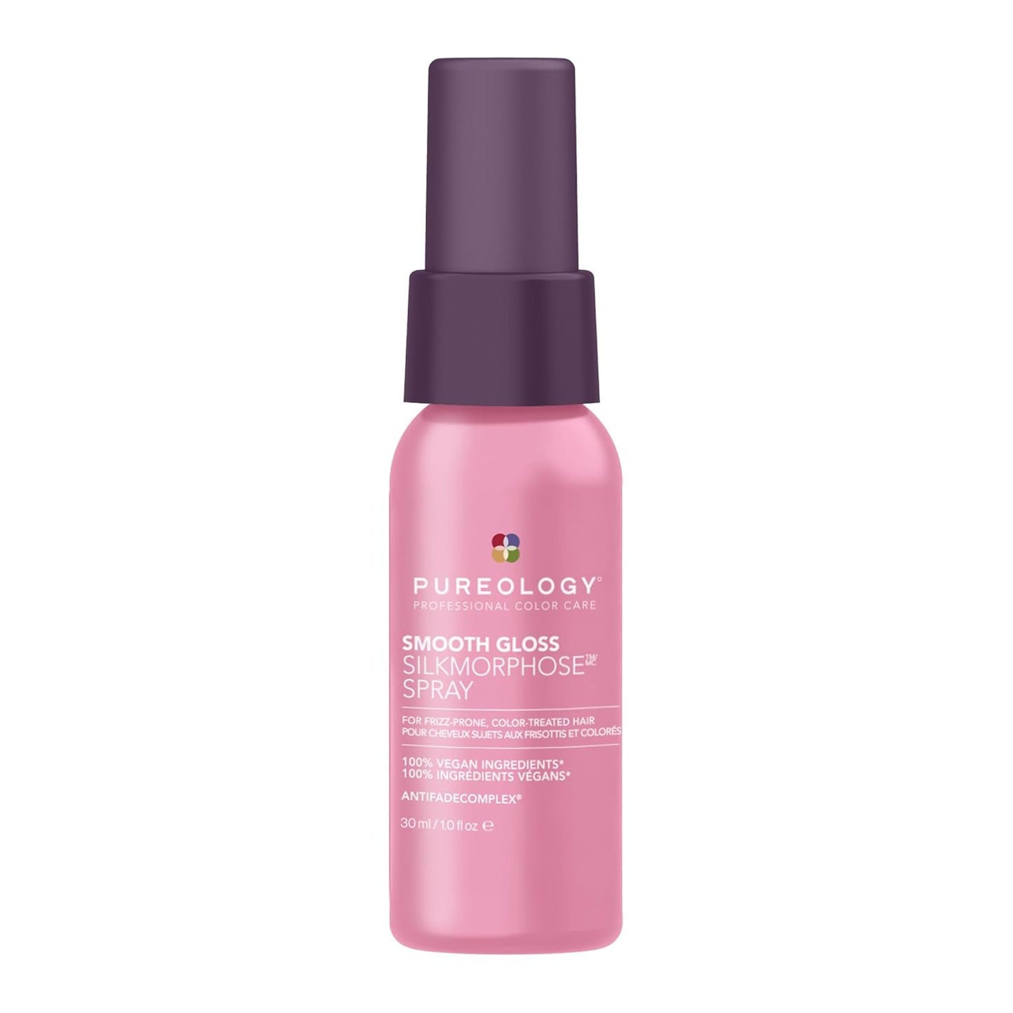 Pureology Smooth Gloss Silkmorphose Spray - Heat-Activated Frizz Control & Shine Treatment for Color-Treated Hair | Vegan Formula