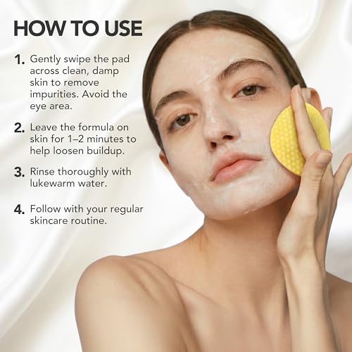 LuxeZX Turmeric Kojic Acid Face & Body Exfoliating Pads – Brightening & Dark Spot Corrector, 60 Radiance Pads
