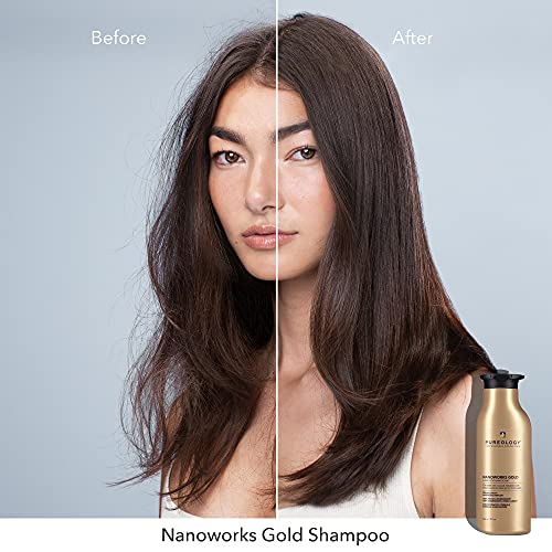 Pureology Nanoworks Gold Shampoo 1.7 Fl Oz - Vegan & Sulfate-Free for Dry Color-Treated Hair