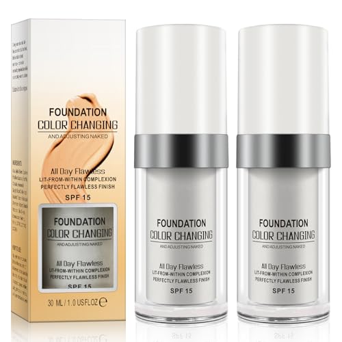 Find Back Color Changing Foundation SPF 15 - Long Lasting Moisturizing Liquid Makeup