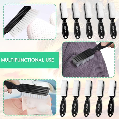 10 Pcs Nail Brush Set for Manicure and Cleaning - Black
