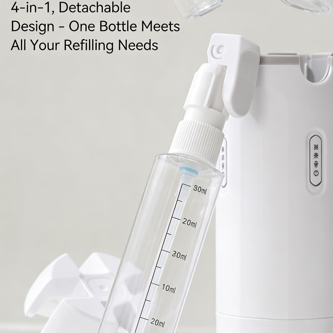 Travel Toiletry Bottles Set - 4-in-1 Leak-Proof Dispenser Containers | 30ML Refillable Organizers for Shampoo, Lotion, Soap