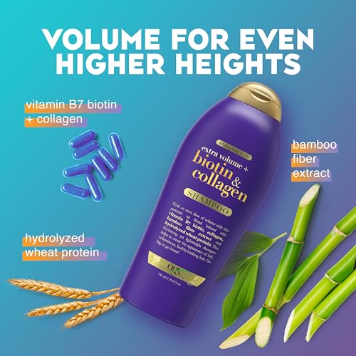 OGX Biotin & Collagen Volumizing Shampoo for Thicker Hair - 25.4 fl oz