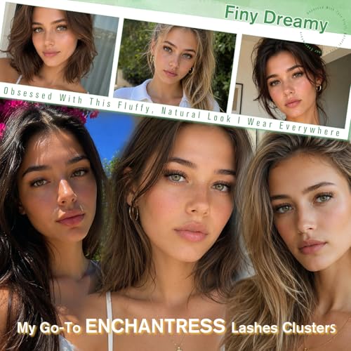 Enchantress Lash Clusters Kit - Fluffy Wispy Individual Lashes (10-18mm)