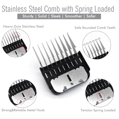 A5-Style Dog Clipper Guard Comb #4-1/2" - Compatible with Wahl & Andis