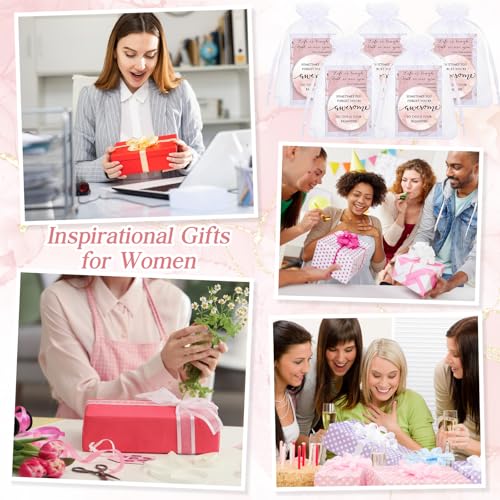 25 Set Inspirational Compact Mirrors Bulk Gift with Cards and Organza Bags