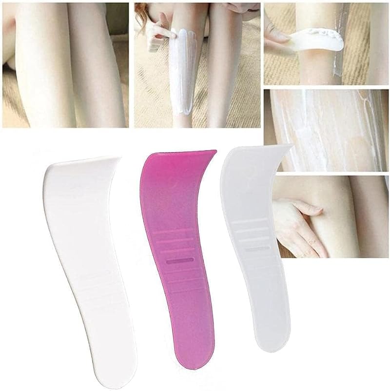 Portable Hair Waxing Spatulas - 3 Pcs for Easy Application & Removal