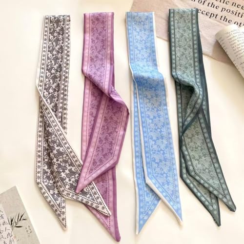 16 Pcs Boho Satin Scarves & Headbands for Women - Fashion Accessories