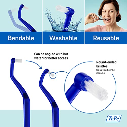 TePe Universal Care Soft-Bristle Toothbrush Set for Orthodontics - 2 Pack