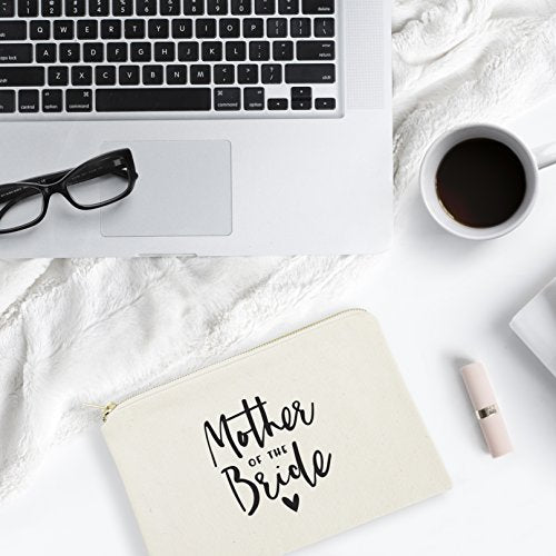 Mother of the Bride Cosmetic Bag - Bridal Gift & Travel Makeup Pouch