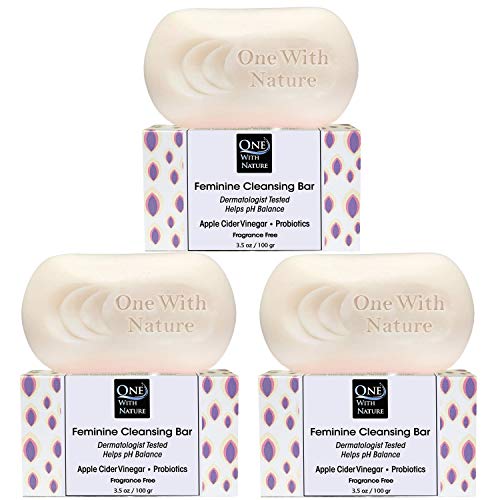 Fragrance-Free Feminine Cleansing Bar 3 Pack with Probiotics