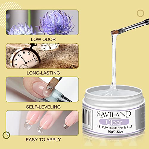 SAVILAND Builder Nail Gel Kit - All-in-One Extension & Strengthening Set