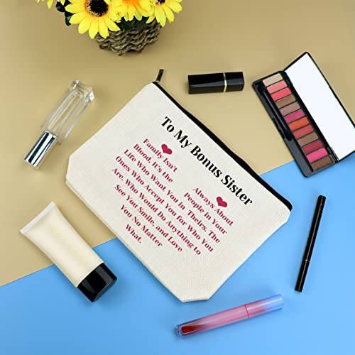 Mikela Bonus Sister Gifts Makeup Bag - Unbiological Sister Gift - Variation 147_NO1