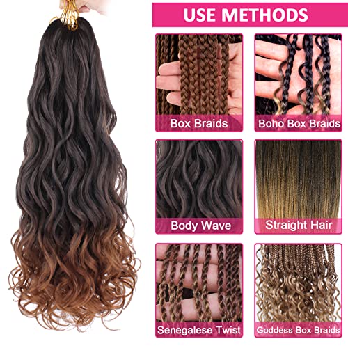 Union Beauty 22 Inch French Curly Braiding Hair, Ginger Synthetic Extensions