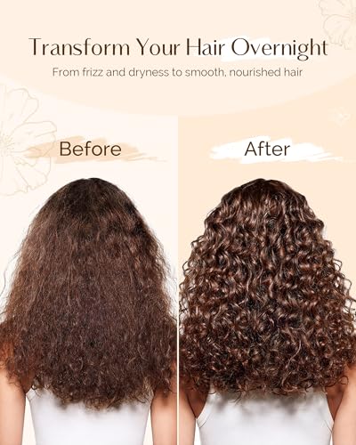 YANIBEST Adjustable Long Satin Sleep Bonnet for Curly Hair and Braids