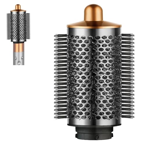 Gold Large Volumizing Round Brush Attachment for Dyson Airwrap - Hair Styling Tool