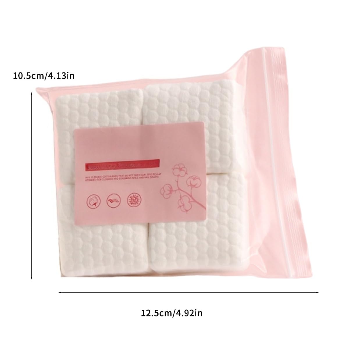 Premium Lint-Free Nail Polish Cleaning Cotton Pads, Portable Makeup Cotton Pad for Home and Travel