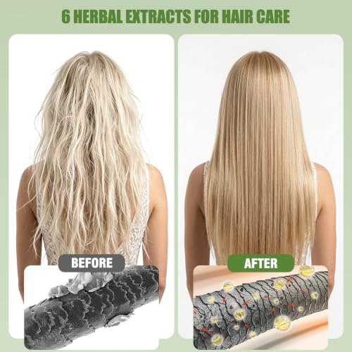 Lunory Blonde Brown Hair Dye Shampoo for Gray Coverage - 3 in 1 Formula