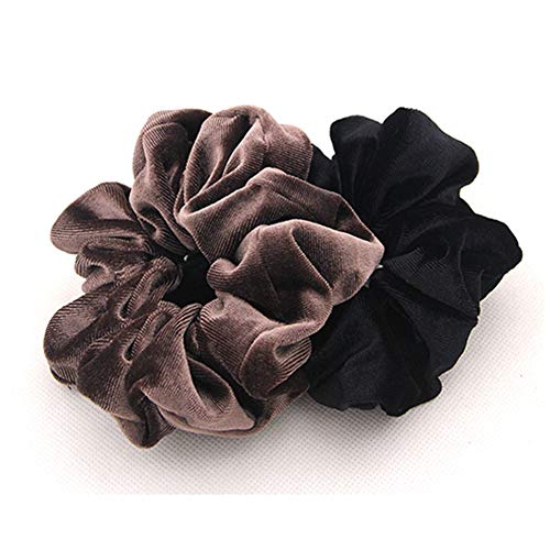 J-MEE 20 Pcs Velvet Hair Scrunchies - Soft Elastic Ties for Women