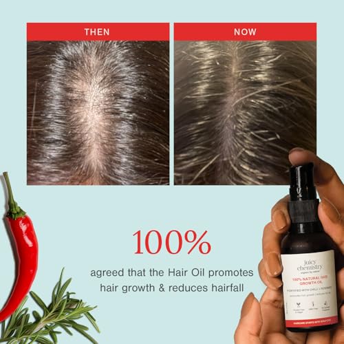 Juicy Chemistry Organic Chilli & Rosemary Hair Growth Oil - 30ml