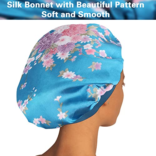 ROYBENS Satin Bonnet for Sleeping - 4 Pack Large, One Size