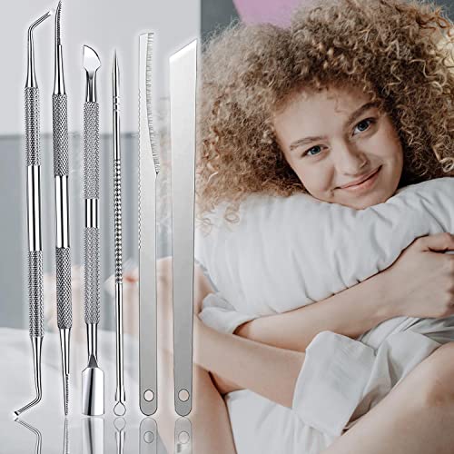 7-Pack Professional Ingrown Toenail Tool Set - Stainless Steel Pedicure Kit