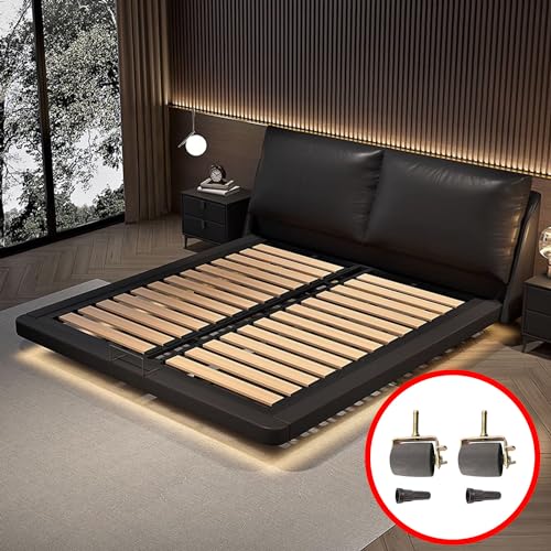 Heavy Duty Bed Frame Casters with Brake - Set of 2 Locking Wheels