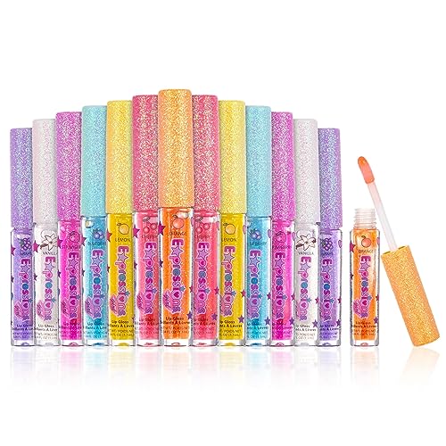 14pc Fruity Flavored Lip Gloss Set - 2 Packs of 7 oz Wands