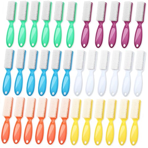 DAYGOS Multi-Colored 36pcs Nail Brushes for Cleaning Fingernails