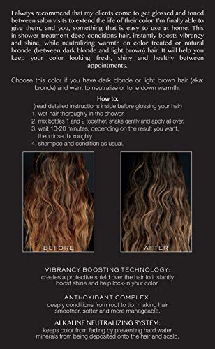 Kristin Ess Hair Gloss in Dark Smokey Blonde - 4 Week Color Treatment
