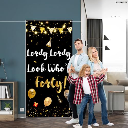 Labakita 40th Birthday Banner | Funny Lordy Look Who's 40 Sign