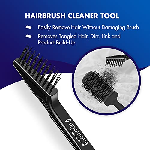 Spornette Double-Headed Hair Brush Cleaner Tool for All Brushes