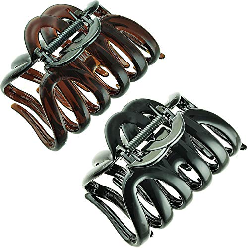 Camila Paris Octopus Hair Clips Bundle - 3.5" Claw Clips for Thick Hair
