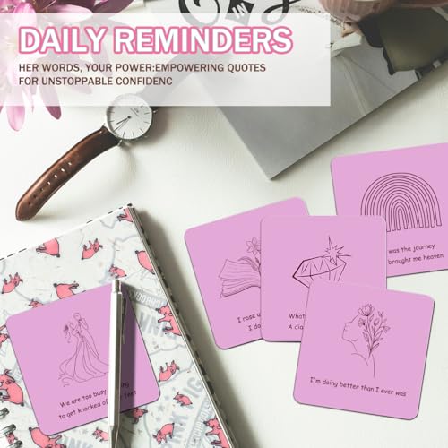 Positive Affirmation Cards for Women - 50 Inspirational Quotes