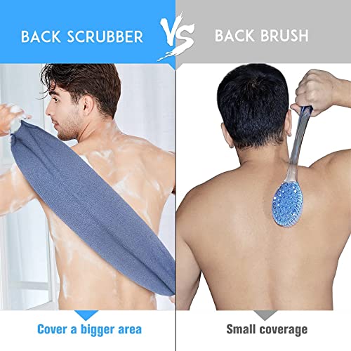Evridwear Exfoliating Gloves for Body & Back Scrubber with Handles