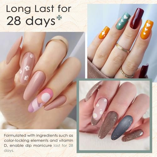 Lavender Violets Absolute Autumn 94 PCS Dip Powder Nail Kit