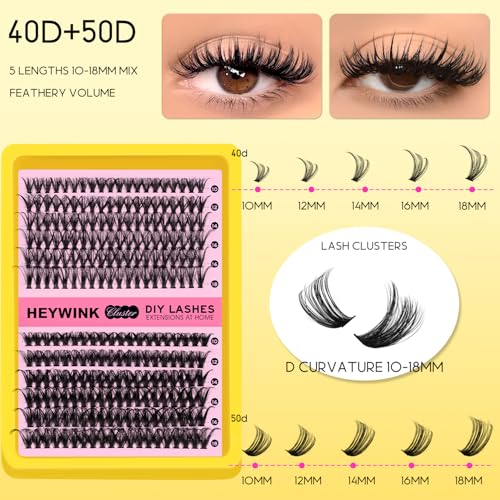 DIY Eyelash Extension Kit - Volume Lash Clusters 40D & 50D