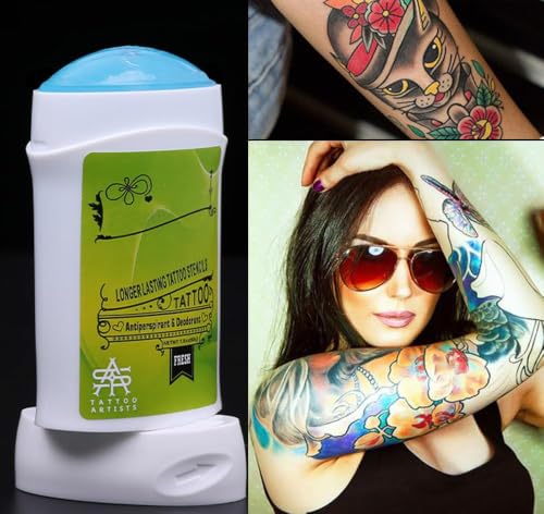 WIDGETCO Tattoo Transfer Stick & Skin Solution for Temporary Body Art