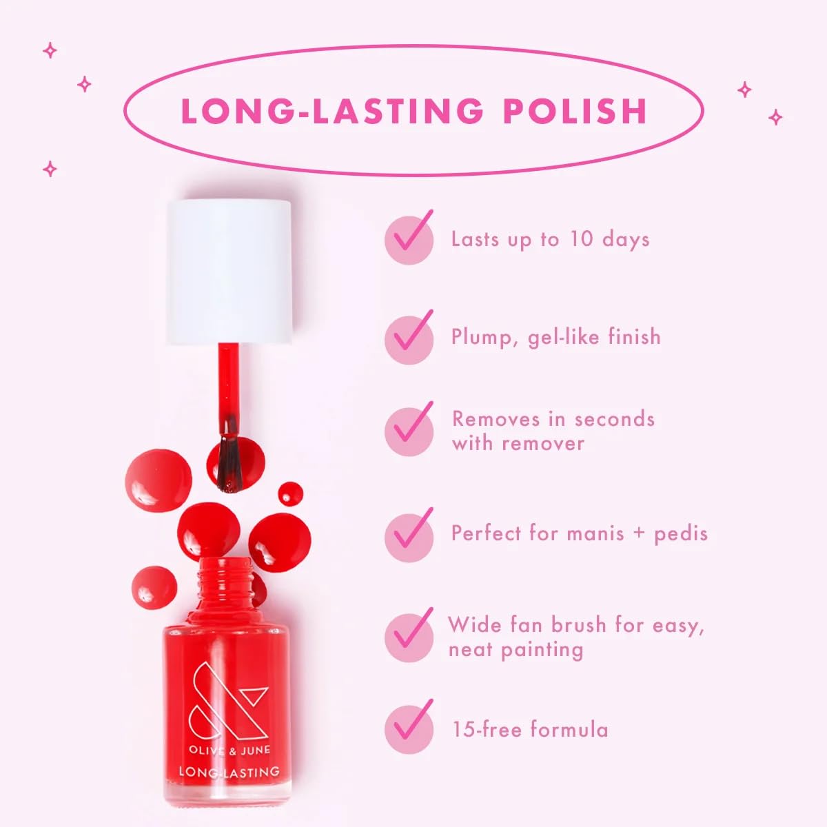 Strawberry Pink Nail Polish - Set by Hot Strawberry