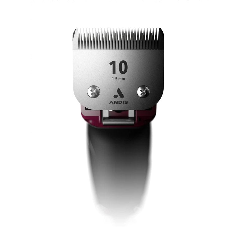 Andis 68530 Excel Professional 5-Speed Detachable Blade Clipper Kit - Animal/Dog Grooming, Rotary Motor, Soft-Grip Anti-Slip Housing, 14-Inch Cord, for All Coats & Breeds, SMC, Burgundy