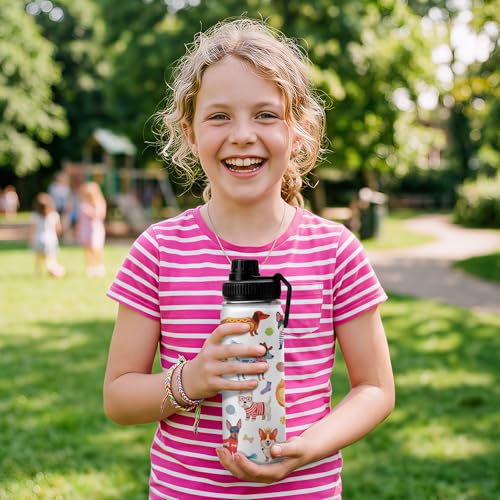 WWHSAI 18oz Insulated Tumbler for Dog Lovers - Cute Dog Design