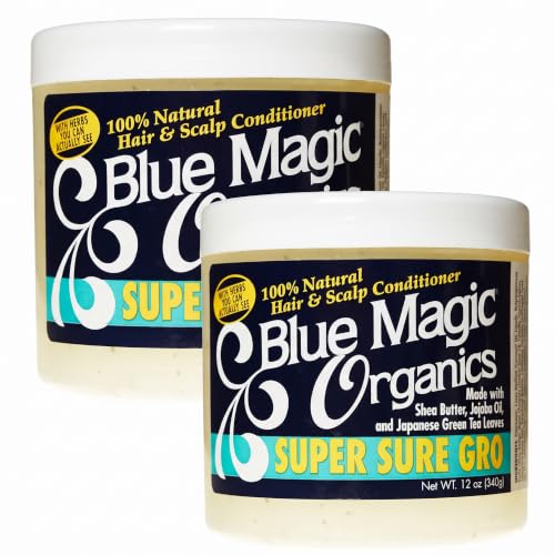 Blue Magic Super Sure Hair Growth Oil 12oz Pack of 2 with Shea & Jojoba - B005I4QCK0